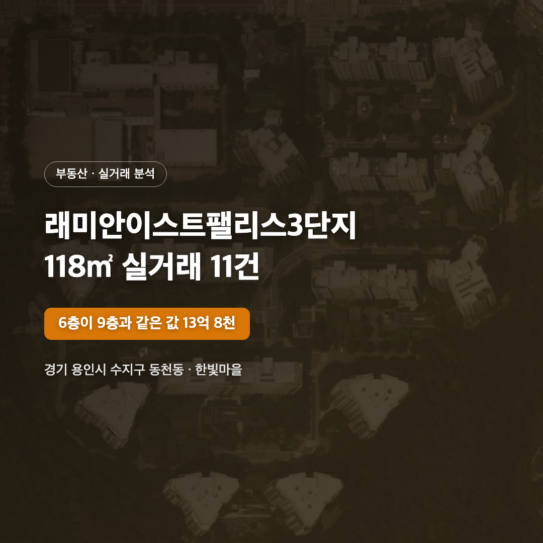 래미안이스트팰리스3단지 118㎡ 실거래 대표 이미지
